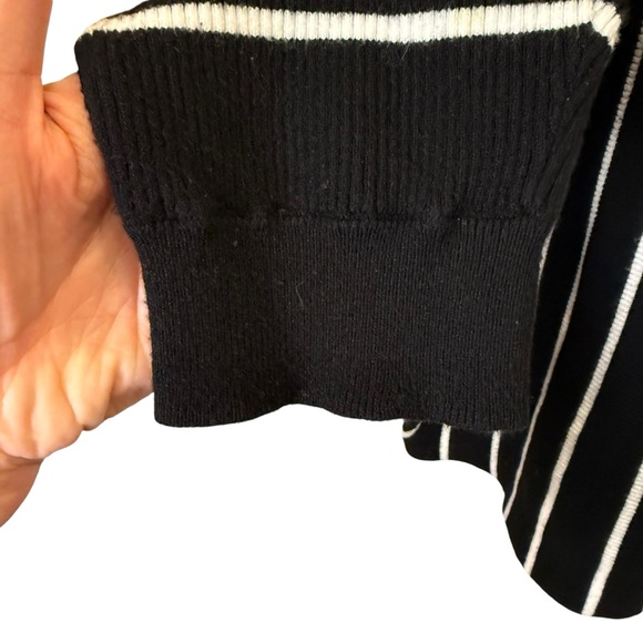 Philosophy Woman Black and White Striped Long Sleeve Sweater sz 2X - Picture 3 of 9